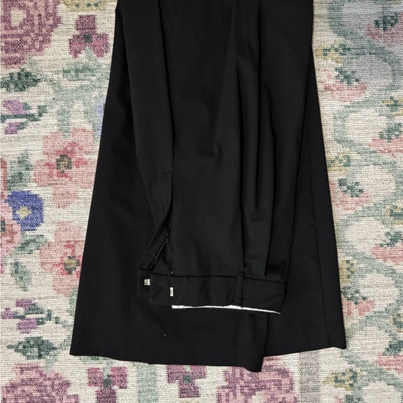 Zara Black Wide-Leg double pleat Pants - Picture 4 of 5